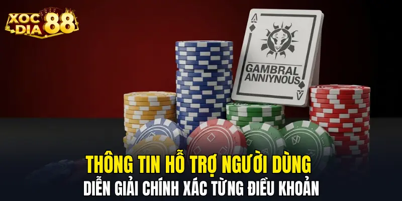 Thông tin hỗ trợ người dùng diễn giải chính xác từng điều khoản Thông tin hỗ trợ người dùng diễn giải chính xác từng điều khoản